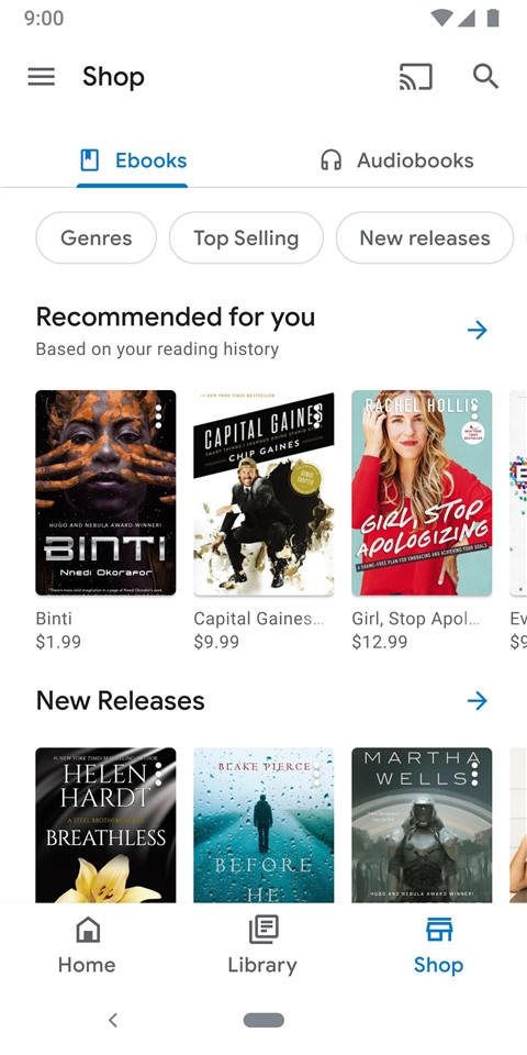 谷歌图书(google play books)