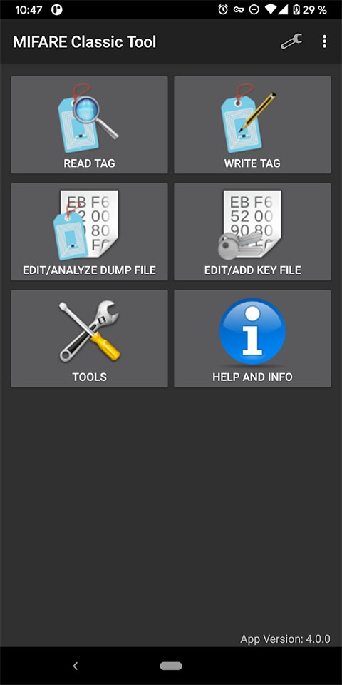 MIFARE Classic Tool