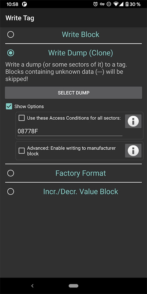MIFARE Classic Tool