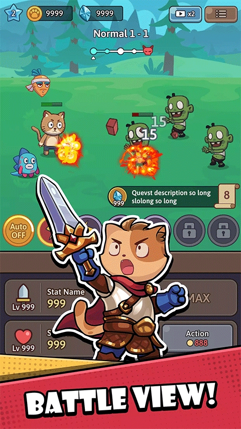 Cat Legend: Idle RPG War