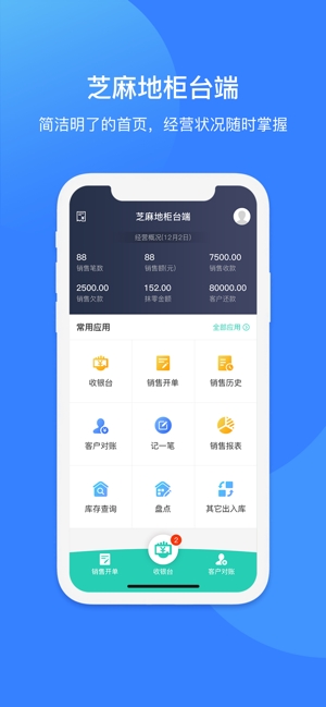 芝麻地柜台端