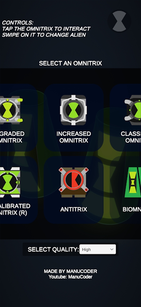 少年骇客模拟器(Omnitrix Simulator)