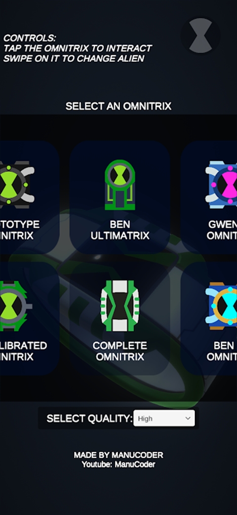 少年骇客模拟器(Omnitrix Simulator)