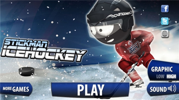 火柴人冰球(Stickman Ice Hockey)